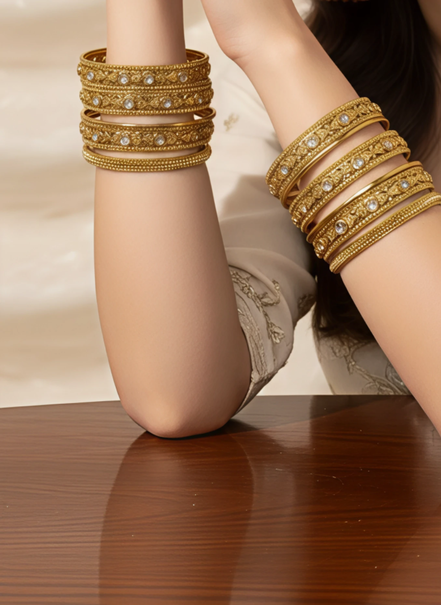 Golden Bangle Set