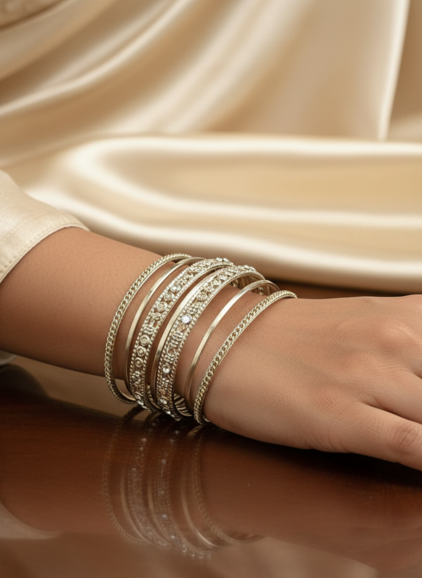 Spiral Bangles Set