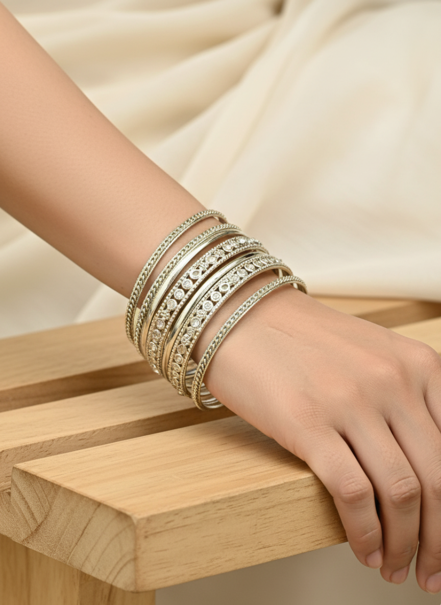 Spiral Bangles Set