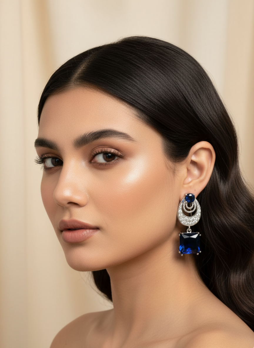 Modern Crystal Earrings