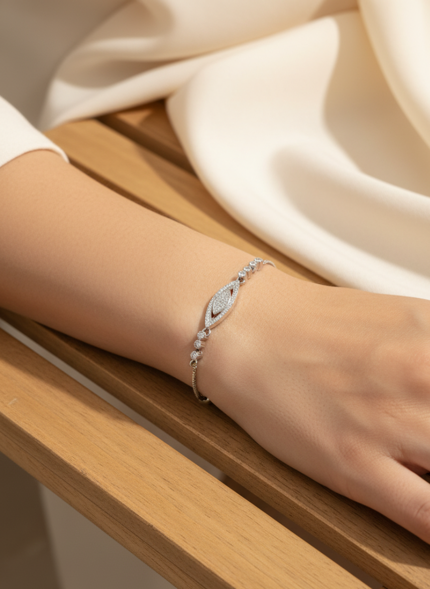 Crystal Oval Bracelet