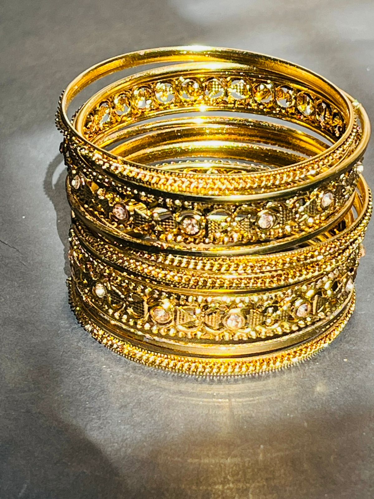 Golden Bangle Set