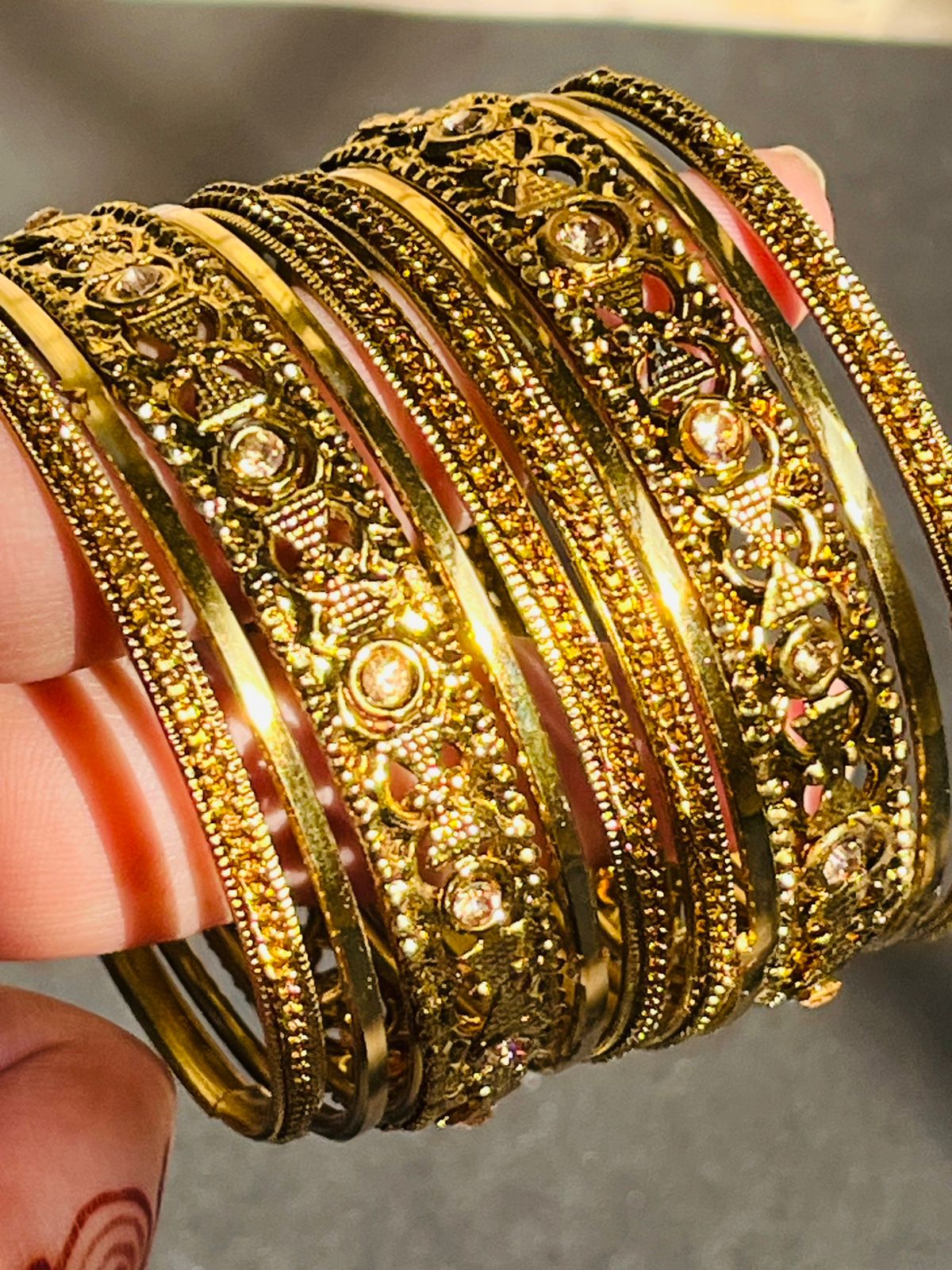 Golden Bangle Set