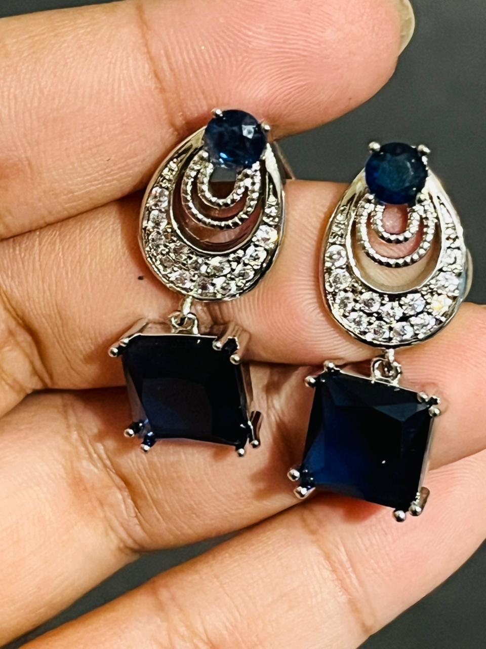 Modern Crystal Earrings