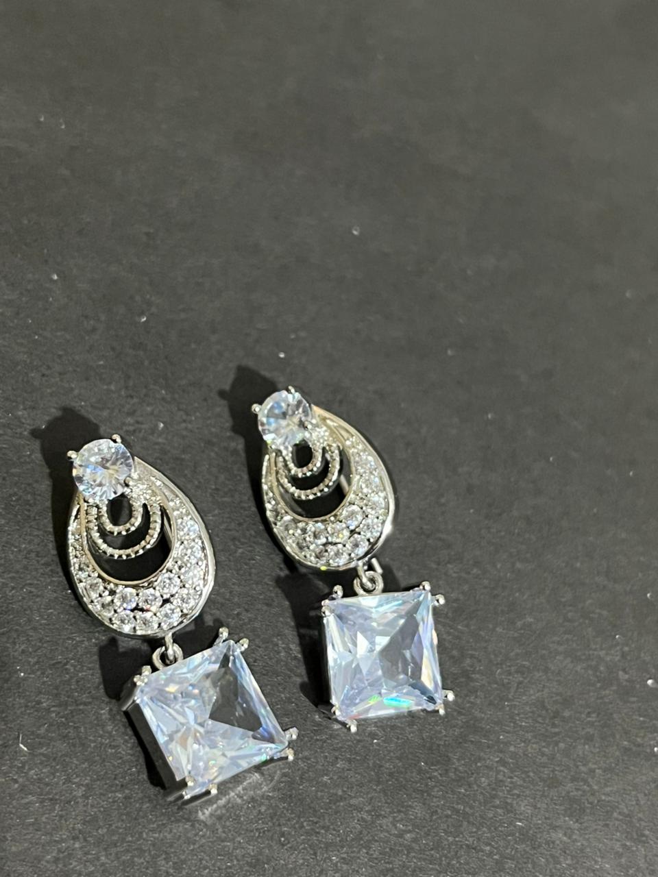 Modern Crystal Earrings