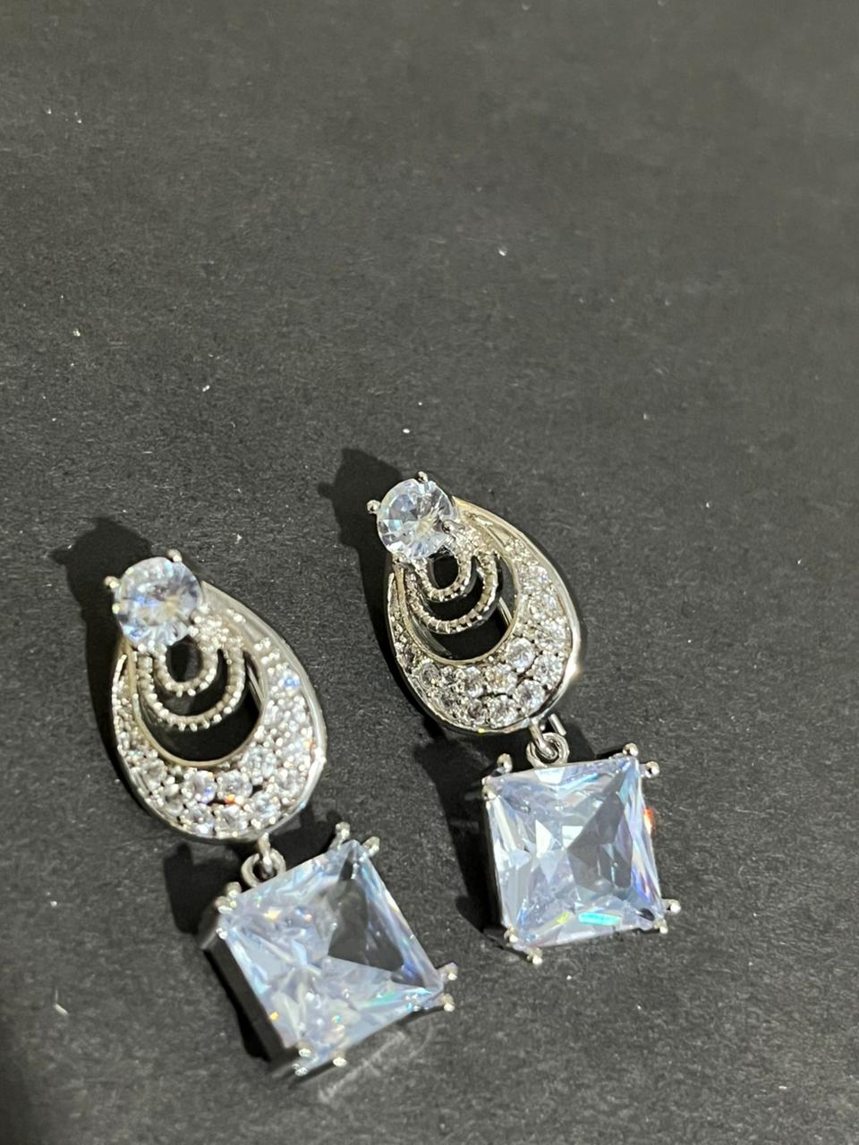 Modern Crystal Earrings